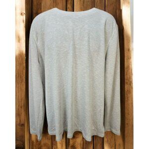 Orvis Classic Collection Long Sleeve Crew Shirt Large Gray Striped